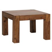 Couchtisch aus Sheesham Massivholz Apolo 160, Farbe: Sheesham - Abmessungen: 40 x 60 x 60 cm (H x B x T), mit einzigartiger Holzmaserung