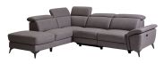 Ecksofa Luanda 85, Farbe: Grau - Abmessungen: 270 x 220 cm (B x T) - Ottomane: Links