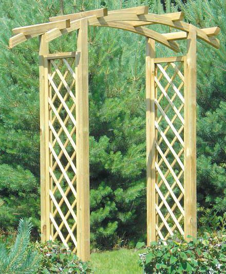 Pergola Scandes, Pfostenstärke 7 x 7 cm - Abmessung: 180 x 65 x 230 cm (B x T x H)