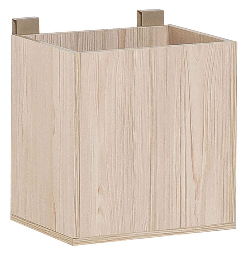 Jugendzimmer - Aufbewahrungsbox Skalle, Farbe: Hellbraun - Abmessungen: 33 x 32 x 24 cm (H x B x T)