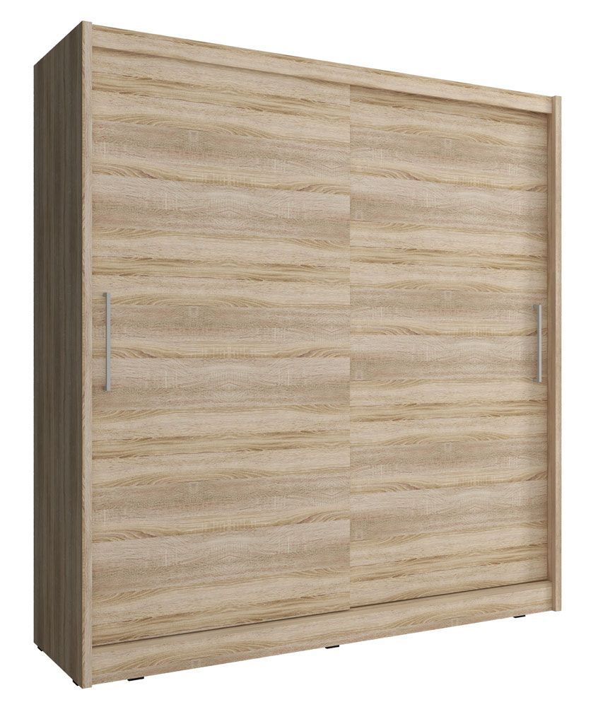 Kleiderschrank mit genügend Stauraum Bickleigh 19, Farbe: Eiche Sonoma - Abmessungen: 200 x 180 x 62 cm (H x B x T), mit fünf Fächern