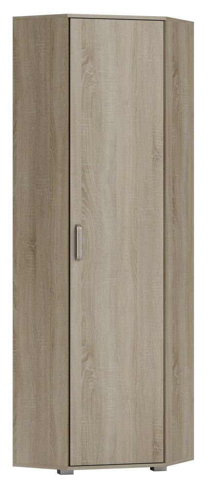 Schrank / Eckschrank Lorengau 30, Farbe: Sonoma Eiche - Abmessungen: 202 x 60 x 60 cm (H x B x T)