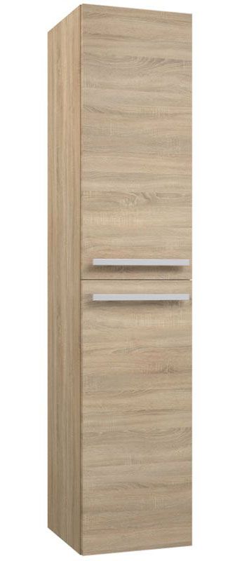 Bad - Hochschrank Bidar 86, Farbe: Eiche – 160 x 35 x 35 cm (H x B x T)