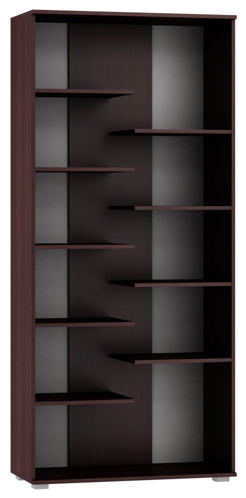 Regal Tabubil 29, Farbe: Wenge - Abmessungen: 200 x 90 x 41 cm (H x B x T)