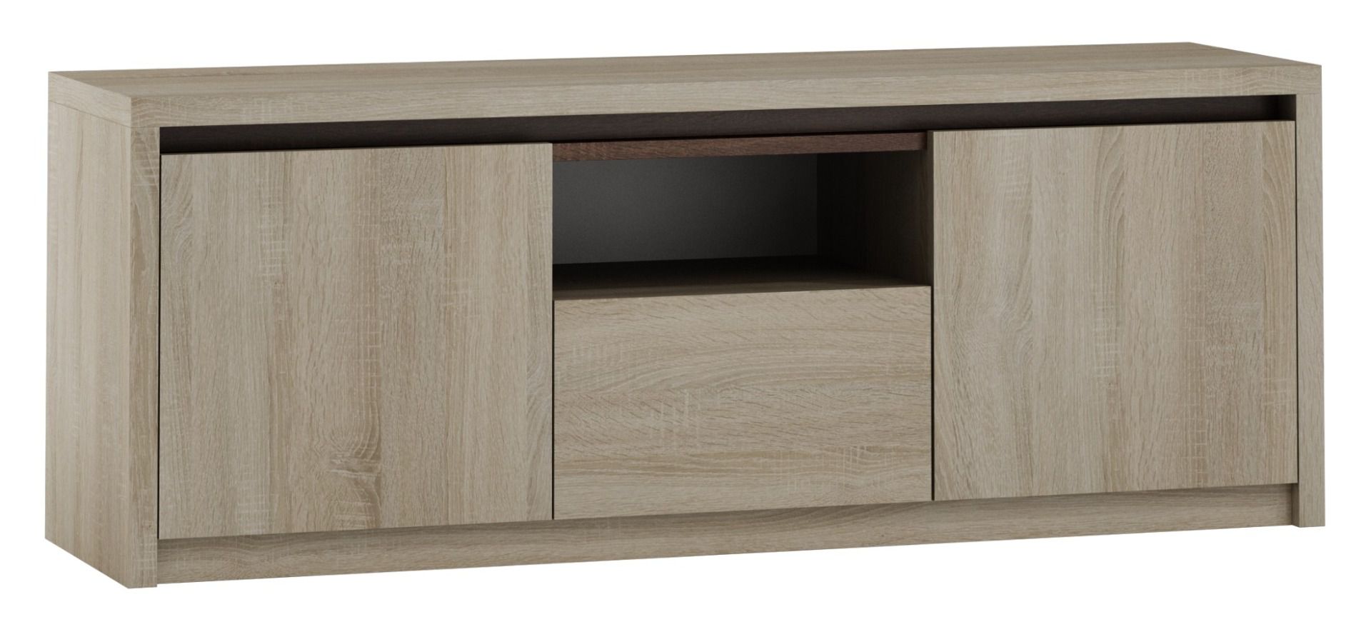 TV-Unterschrank Popondetta 12, Farbe: Sonoma Eiche - Abmessungen: 52 x 140 x 38 cm (H x B x T)