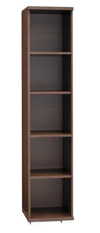 Bücherregal Trelew 27, Farbe: Wenge - 193 x 40 x 41 cm (H x B x T)