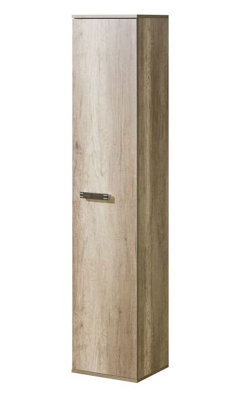 Schrank Sichling 06, Farbe: Eiche Braun - Abmessungen: 175 x 35 x 32 cm (H x B x T)