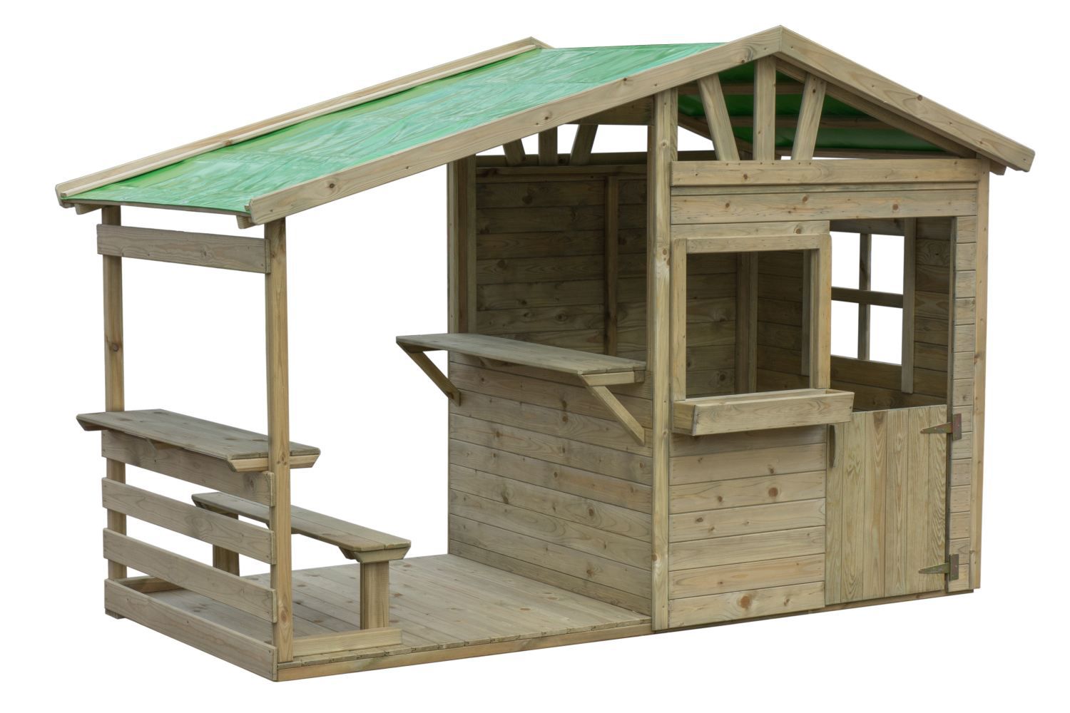 Kinderspielhaus S12 - Abmessungen: 240 x 120 cm (B x T)