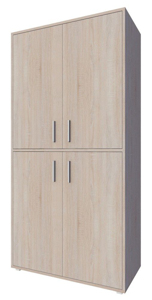 Schrank Garut 22, Farbe: Sonoma Eiche - Abmessungen: 194 x 100 x 40 cm (H x B x T)