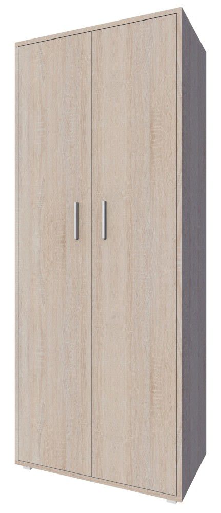 Schrank Garut 33, Farbe: Sonoma Eiche - Abmessungen: 194 x 80 x 40 cm (H x B x T)