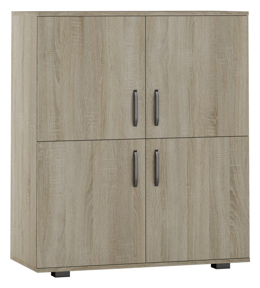 Kommode Ciomas 12, Farbe: Sonoma Eiche - Abmessungen: 104 x 90 x 40 cm (H x B x T)