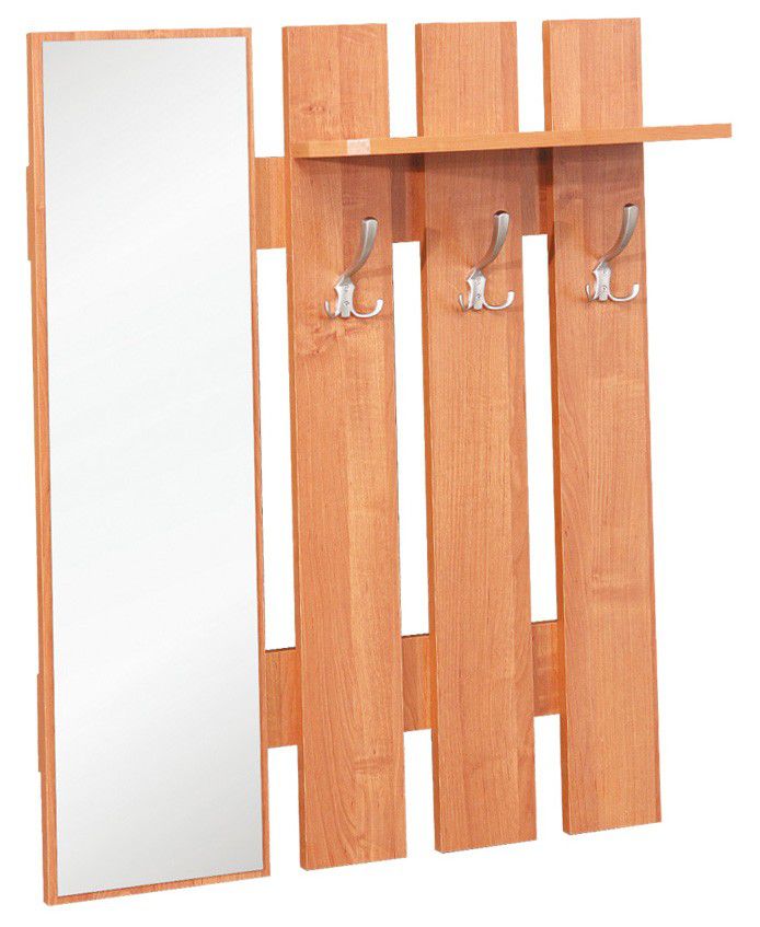 Garderobe Paseh 02, Farbe: Erle - Abmessungen: 100 x 80 x 24 cm (H x B x T)