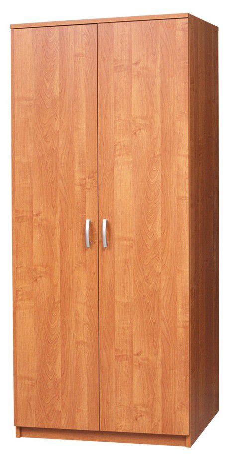 Drehtürenschrank / Kleiderschrank Sepatan 03, Farbe: Erle - Abmessungen: 180 x 80 x 50 cm (H x B x T)