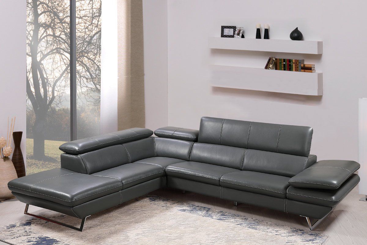 Echtleder Premium Ecksofa Tarent, Farbe: Kamelbraun