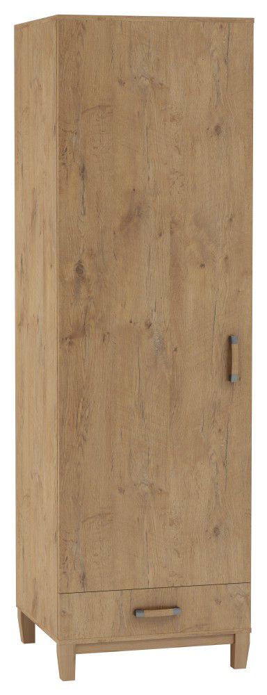 Schrank Alotau 09, Farbe: Eiche - Abmessungen: 200 x 65 x 60 cm (H x B x T)