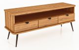 TV-Unterschrank Rolleston 24 Kernbuche massiv geölt - Abmessungen: 57 x 144 x 46 cm (H x B x T)