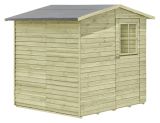 Gerätehaus 02, aus Kiefernholz, FSC® - Außenmaße mit Dach: 200 x 200 x 210 cm (L x B x H)