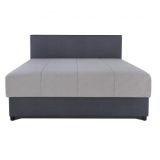 Boxspringbett mit gepolsterten Kopfteil Damboa 42, Farbe: Dunkelgrau / Hellgrau, Liegefläche: 160 x 200 cm 