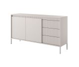 Sideboard mit genügend Stauraum Balta 02, Farbe: Beige, drei Schubladen, Push-to-open Funktion, Maße: 81 x 153,5 x 39,5 cm, vier Fächer