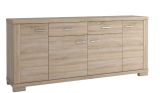 Kommode / Sideboard "Temerin" Farbe Sonoma-Eiche 10 - Abmessungen: 85 x 200 x 42 cm (H x B x T)