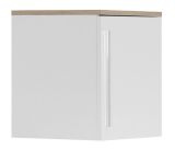 Aufsatz für Drehtürenschrank/ Kleiderschrank Burgos  02, Farbe: Eiche / Weiß - 45 x 40 x 38 cm (H x B x T)