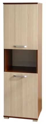 Schrank Cikupa 31, Farbe: Nuss / Ulme - Abmessungen: 160 x 45 x 40 cm (H x B x T)