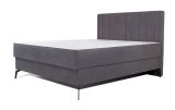 Boxspringbett Damboa 41, Farbe: Grau - Liegefläche: 160 x 200 cm (B x L)