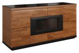 Sideboard Walnuss schwarz