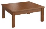 Couchtisch "Postira" 21, Farbe: Walnuss, teilmassiv - Abmessungen: 40 x 90 x 90 cm (H x B x T)