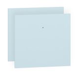 Schubladenfront Egvad, 2er Set, Farbe: Hellblau - Abmessungen: 34 x 37 x 2 cm (H x B x T)