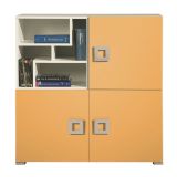 Jugendzimmer Kommode Namur 08, Farbe: Orange / Beige - Abmessungen: 102 x 100 x 44 cm (H x B x T)