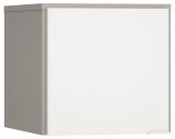 Aufsatz für eintürigen Kleiderschrank Bellaco 16, Farbe: Grau / Weiß - Abmessungen: 45 x 47 x 57 cm (H x B x T)