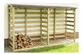 Kaminholzunterstand 05 - Abmessungen: 360 x 80 x 205 cm (L x B x H)